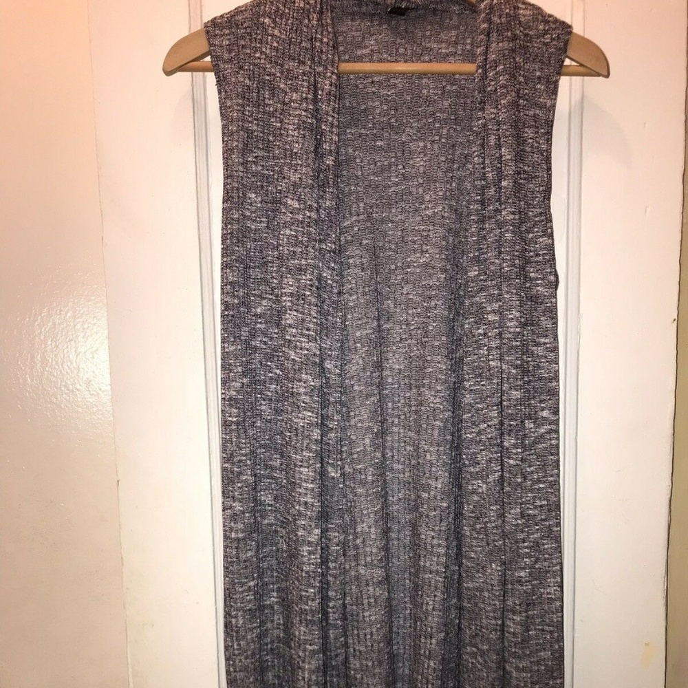 JM Fleurette • Long Line Cardigan Vest • M